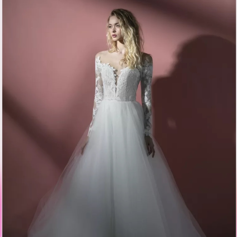 RARE HTF! NWT Hayley Paige "Seven" Bridal Gown SZ 10 Never Tried On!